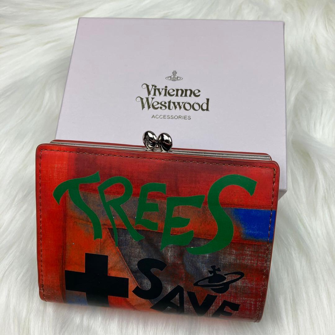 ✨美品 ヴィヴィアンウエストウッド 折り財布 がま口 オレンジ オーブ