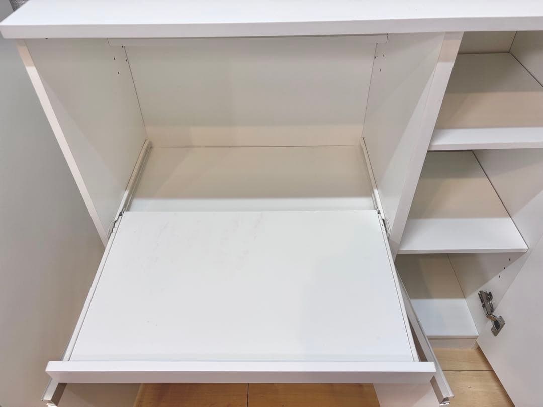 【送料込み】ニトリ レンジ台 RE9090 食器棚 キッチン収納 ホワイト幅90