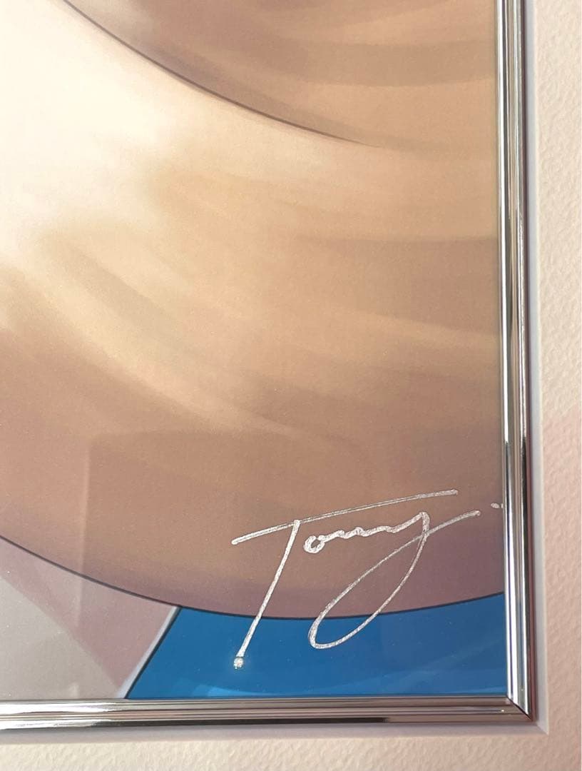 未使用『 Tony 版画　雪狼華』　アールビバン　箱、証明書付き