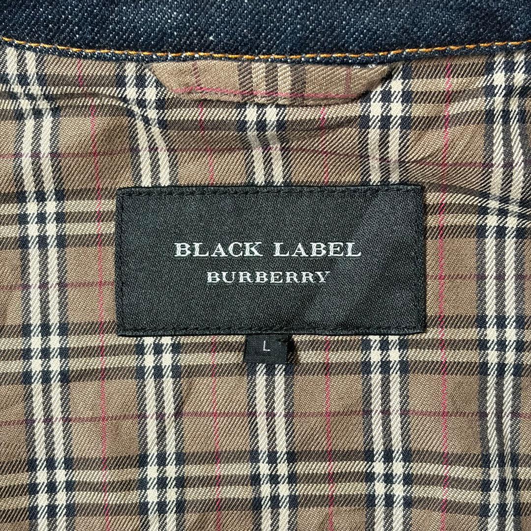 【美品】BURBERRY BLACKLABEL デニムジャケット 国産 濃紺 L