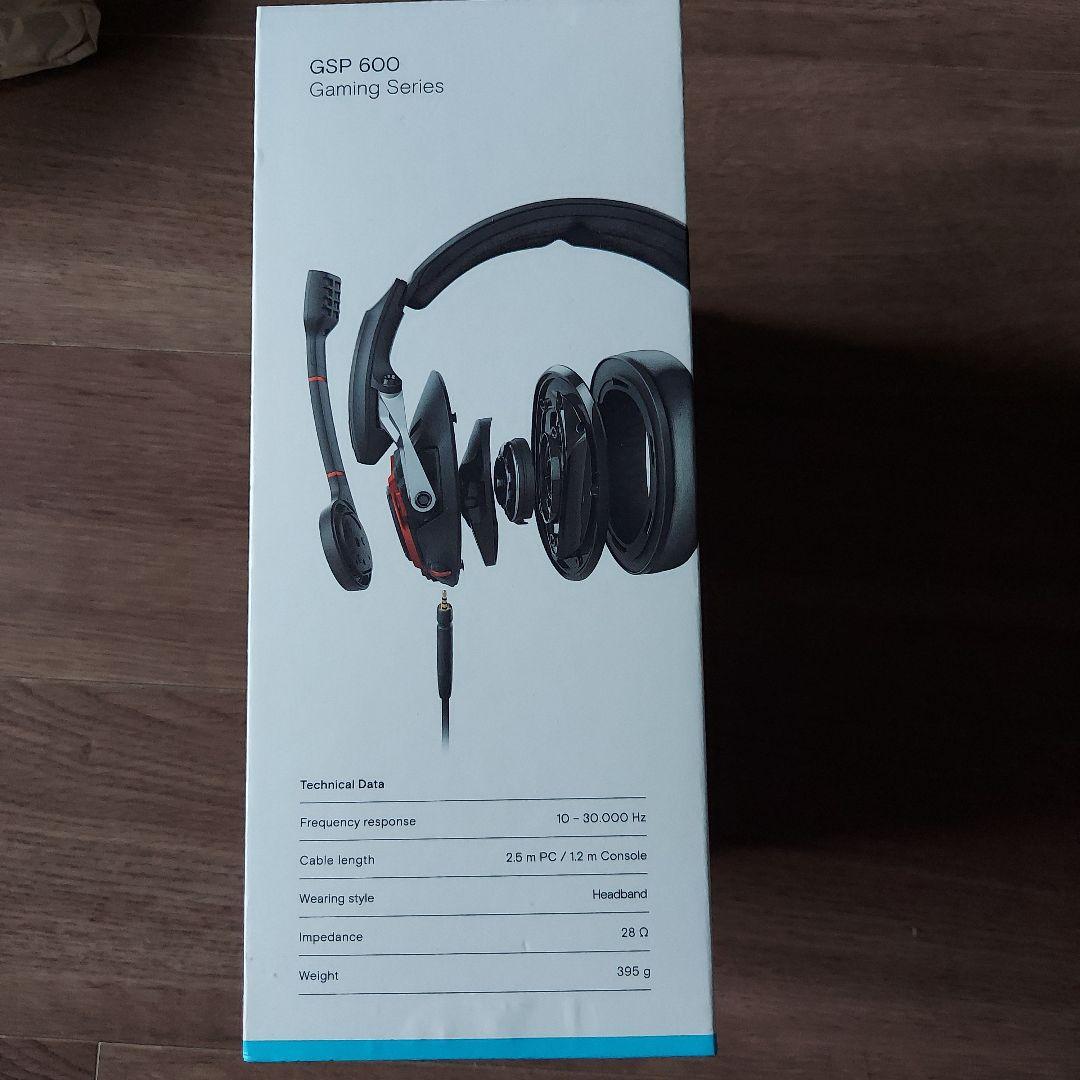EPOS　GSP600ゲーミングヘッドセット有線密閉型 ブラック/レッドマイク付