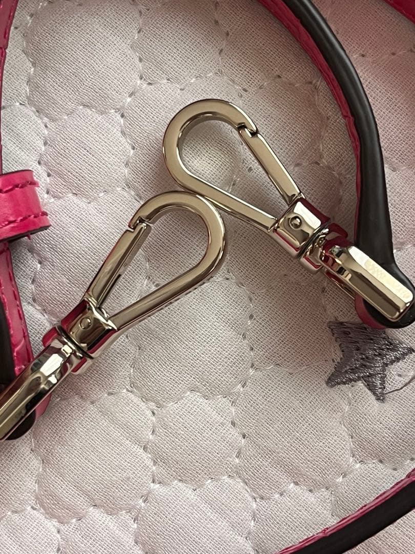 【値下げしました】kate spade クロコダイル風ショルダーバッグピンク