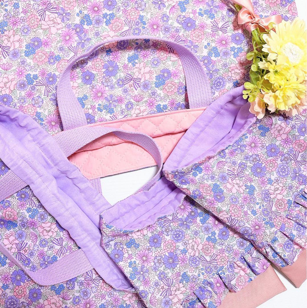 レッスンバッグ　ʚ♥ɞ給食袋　コップ袋　体操着袋　ハンドメイド　入園入学