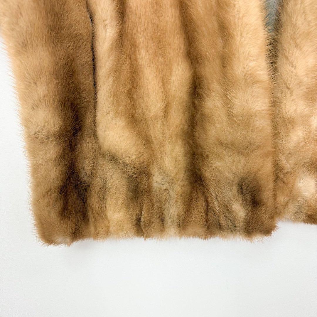 ヴィンテージ 毛皮 ミンクファー リアルファー ケープコート 羽織り S737