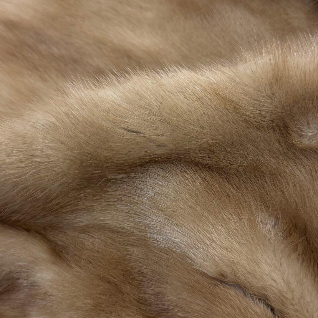 ヴィンテージ 毛皮 ミンクファー リアルファー ケープコート 羽織り S737