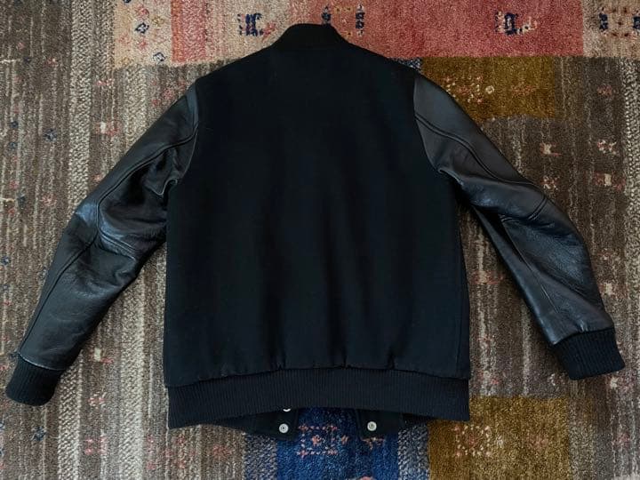 FREAK'S STORE スタジャン ウール レザー ブラック