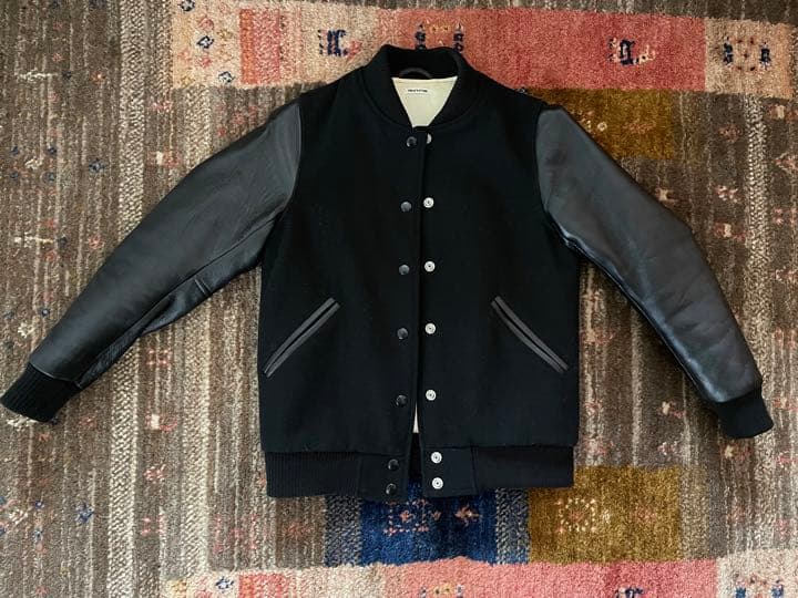 FREAK'S STORE スタジャン ウール レザー ブラック