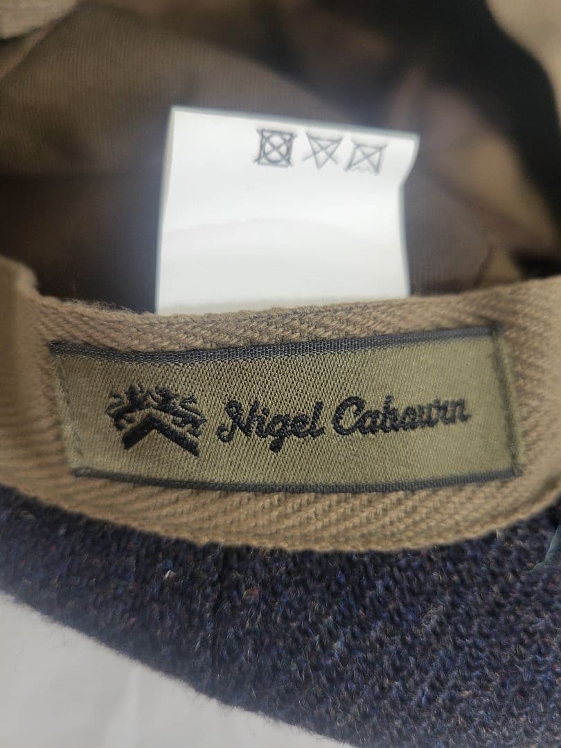 Nigel Cabourn ウール キャスケット ネイビー Mサイズ