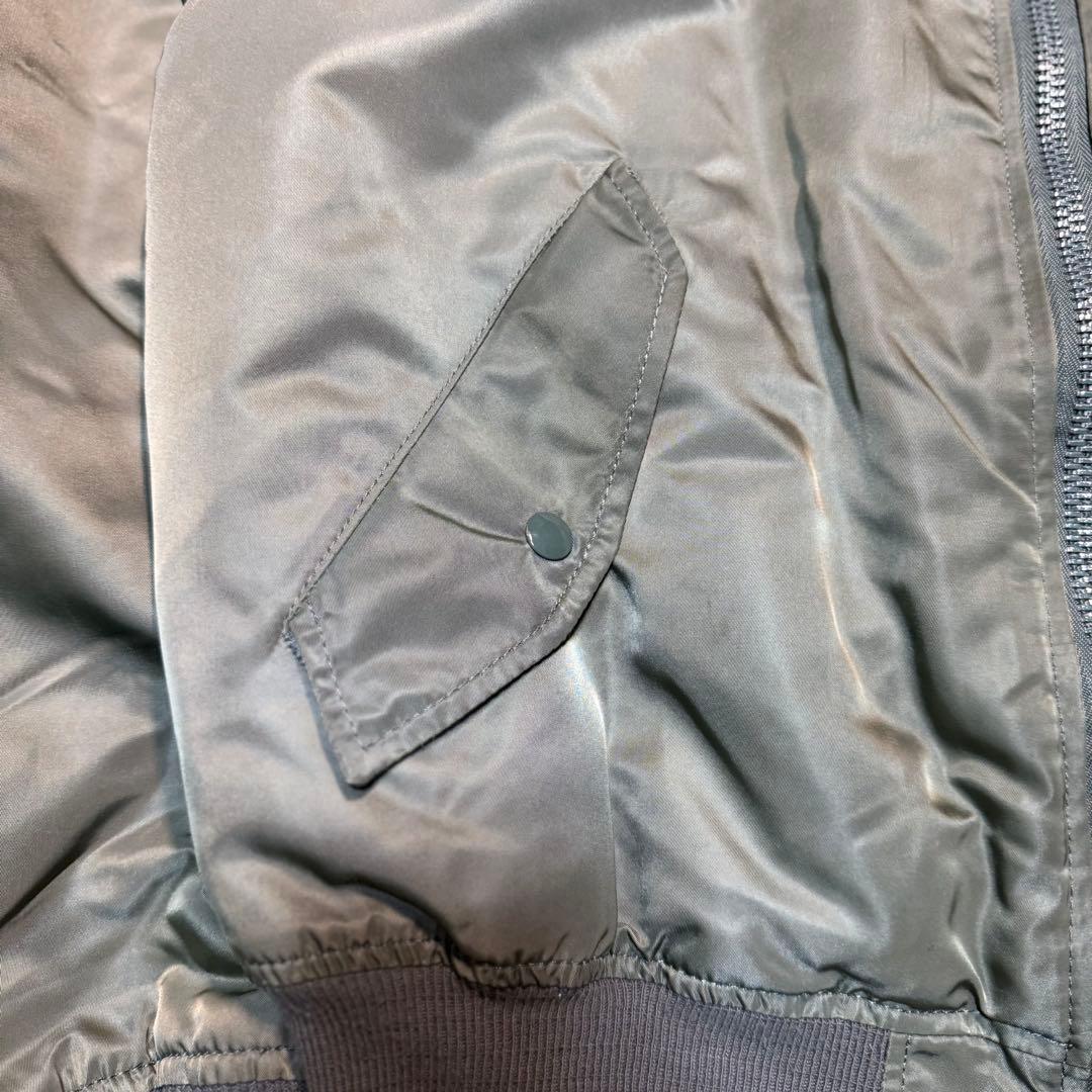 【USA製】 アルファ MA-1 90s フライトジャケット リバーシブル 短丈