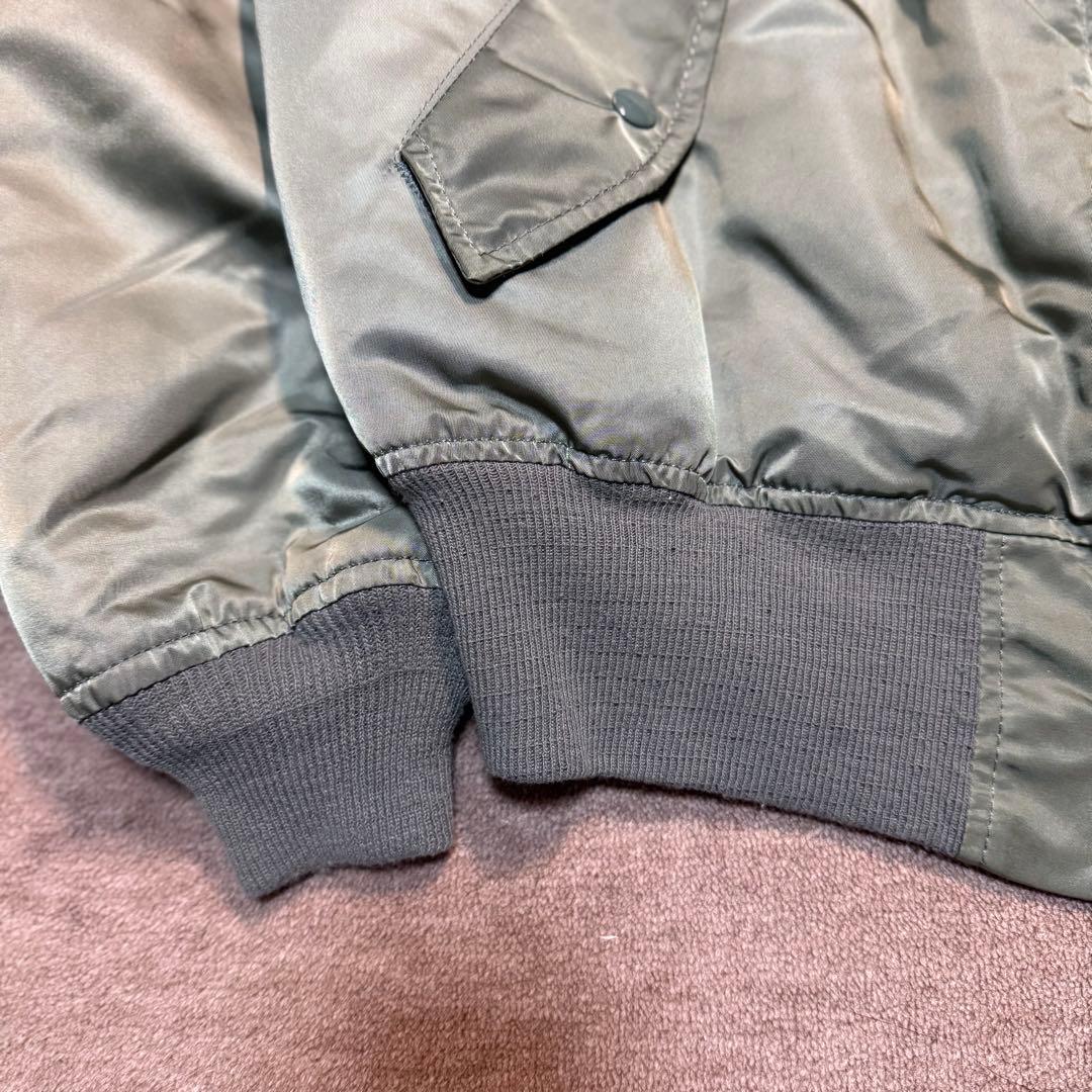 【USA製】 アルファ MA-1 90s フライトジャケット リバーシブル 短丈