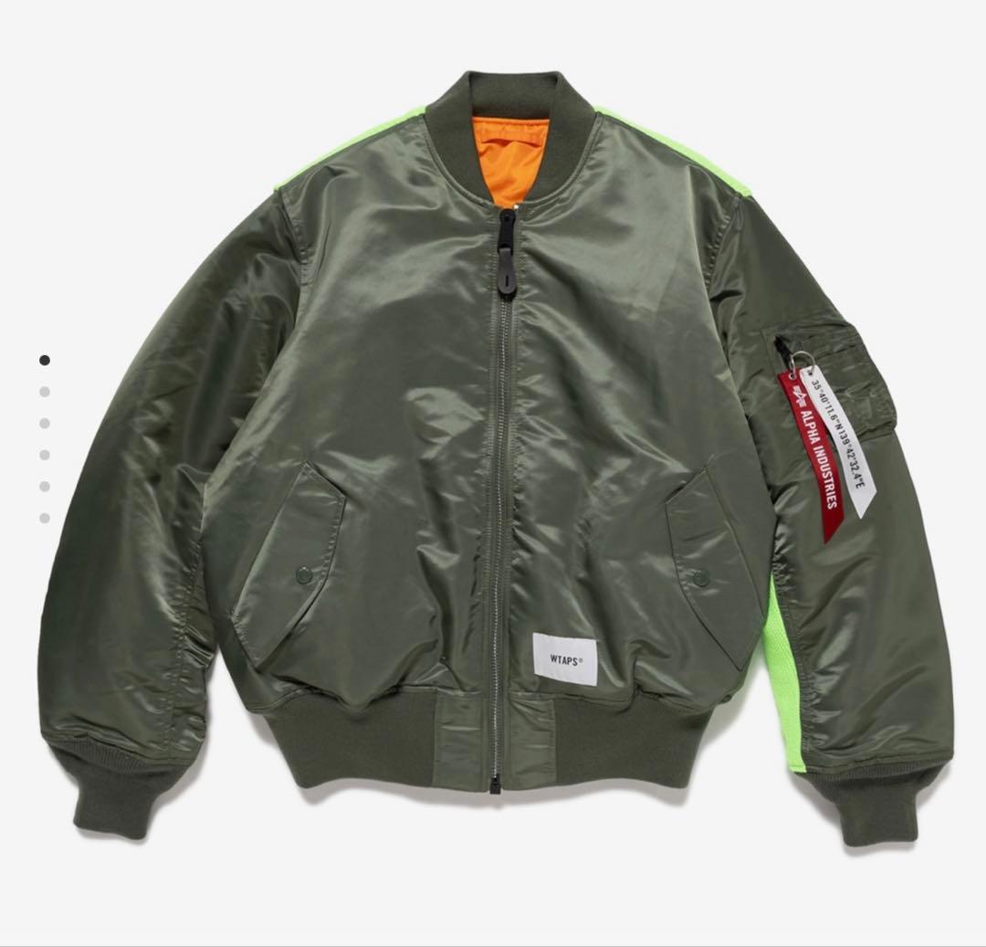 最終値下 新品未使用 WTAPS x Alpha MA-1 オリーブ S