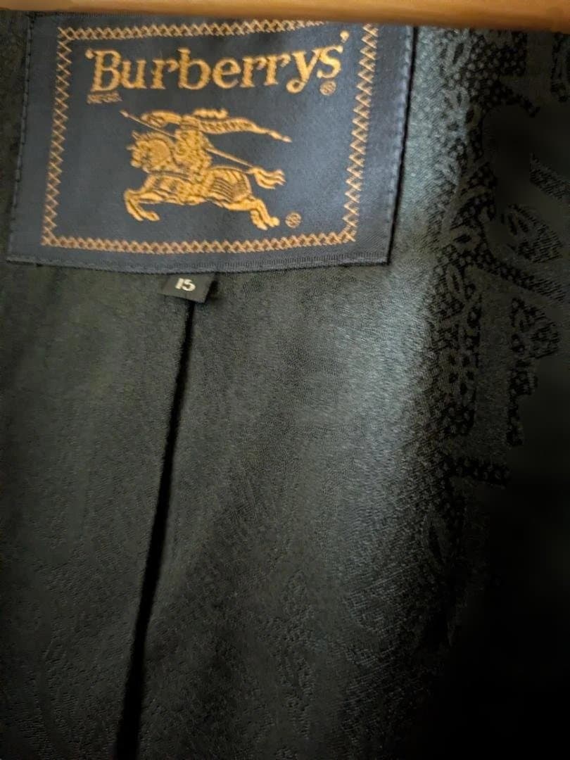 BURBERRYS　バーバリー　ステンカラーコート　ブラック　アンゴラ