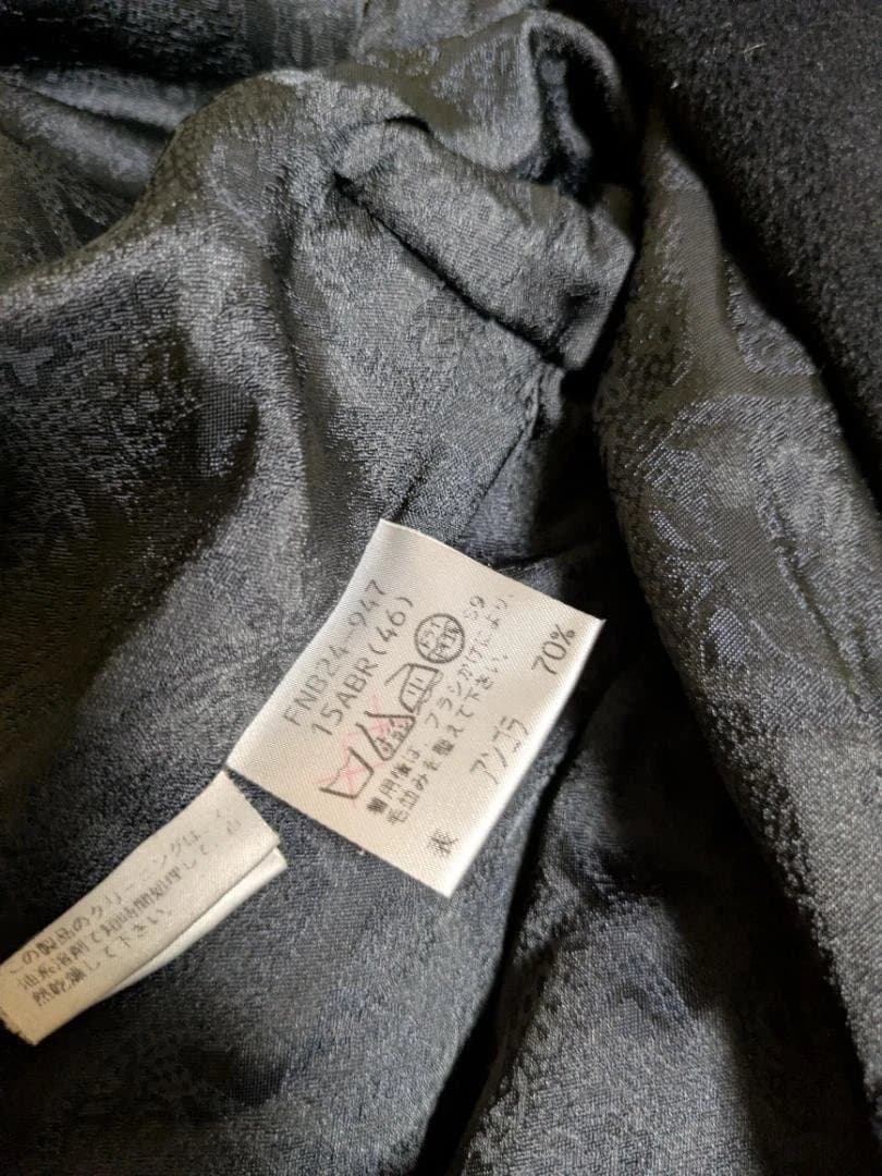 BURBERRYS　バーバリー　ステンカラーコート　ブラック　アンゴラ