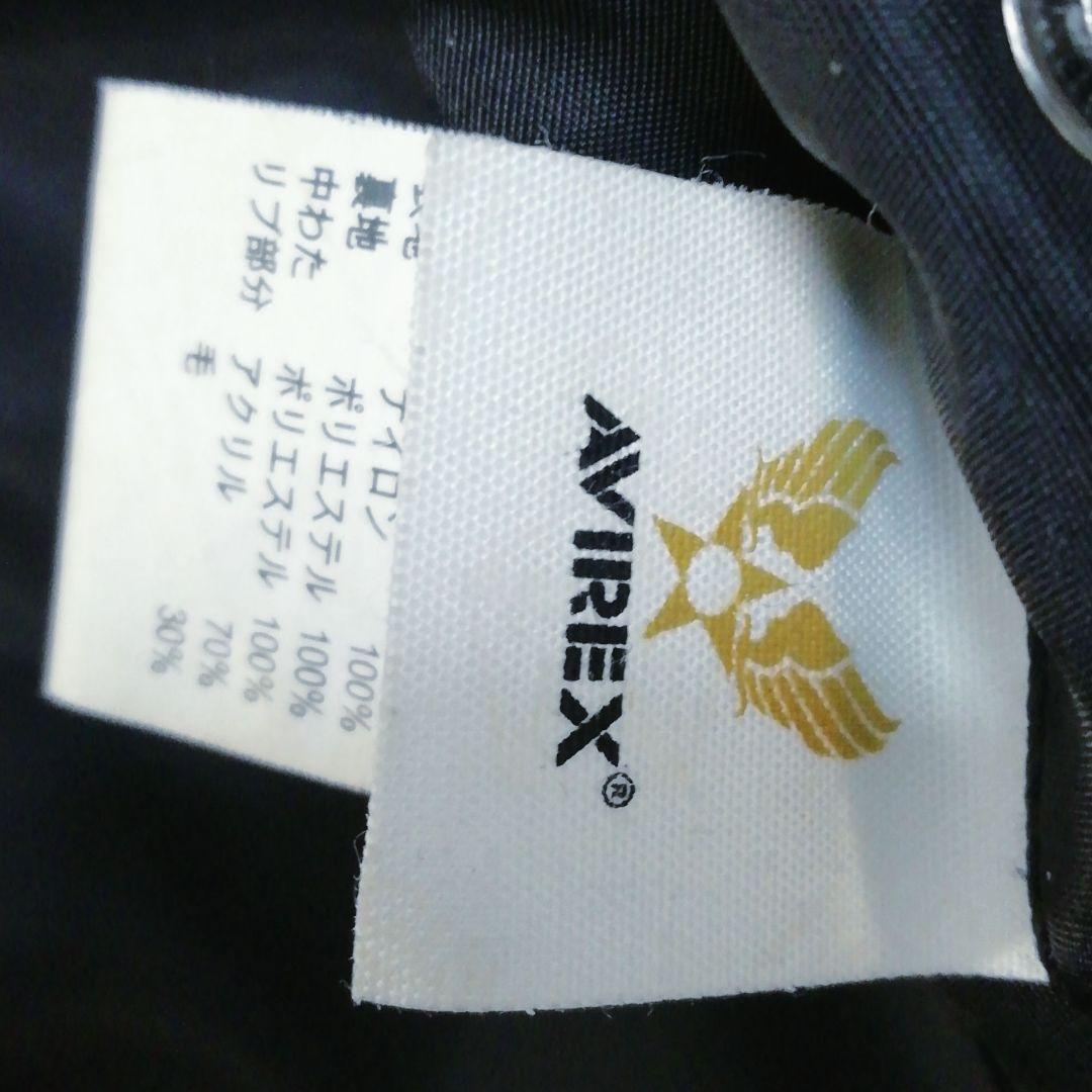 AVIREX フライングタイガー刺繍MA-1ジャケット(L)ブラック色