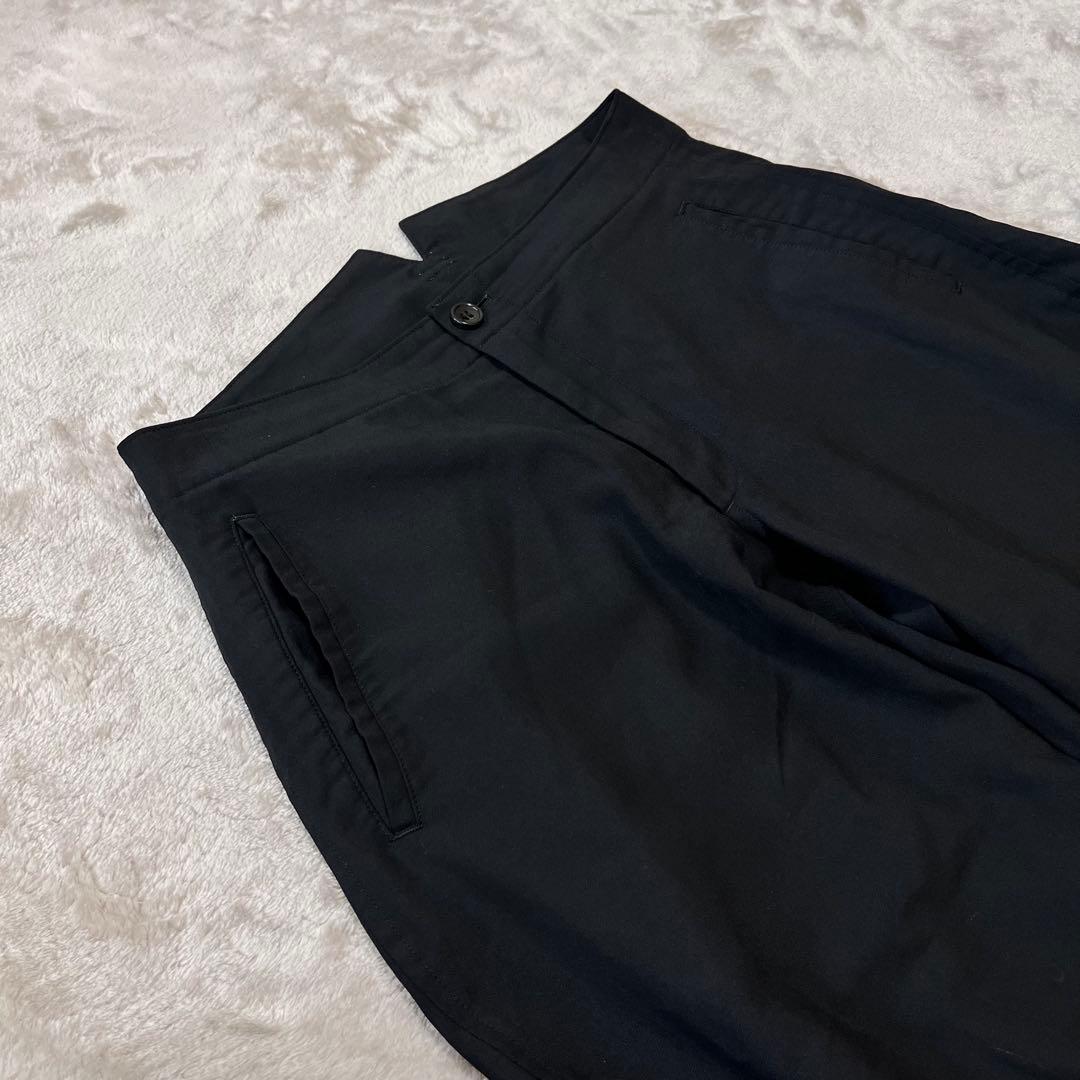 ルシ ウール、ポリ　ギャバジン　バルーンパンツ　洗い加工