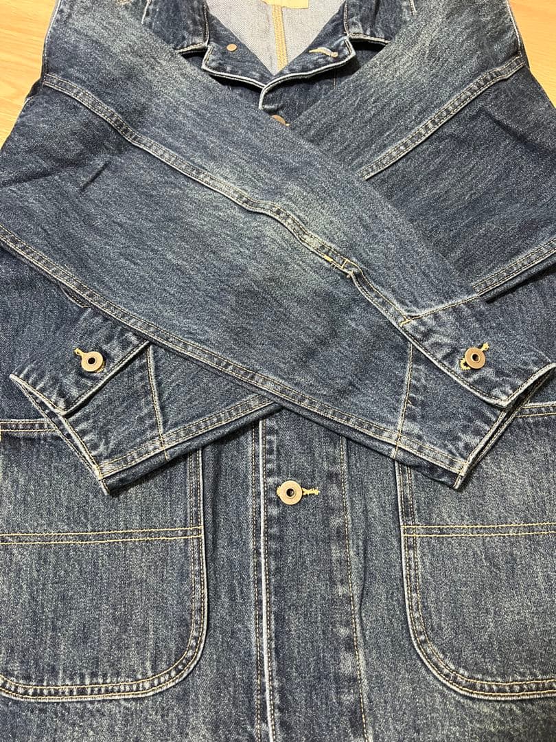 マヌカハニー plage coverall デニムカバーオール38