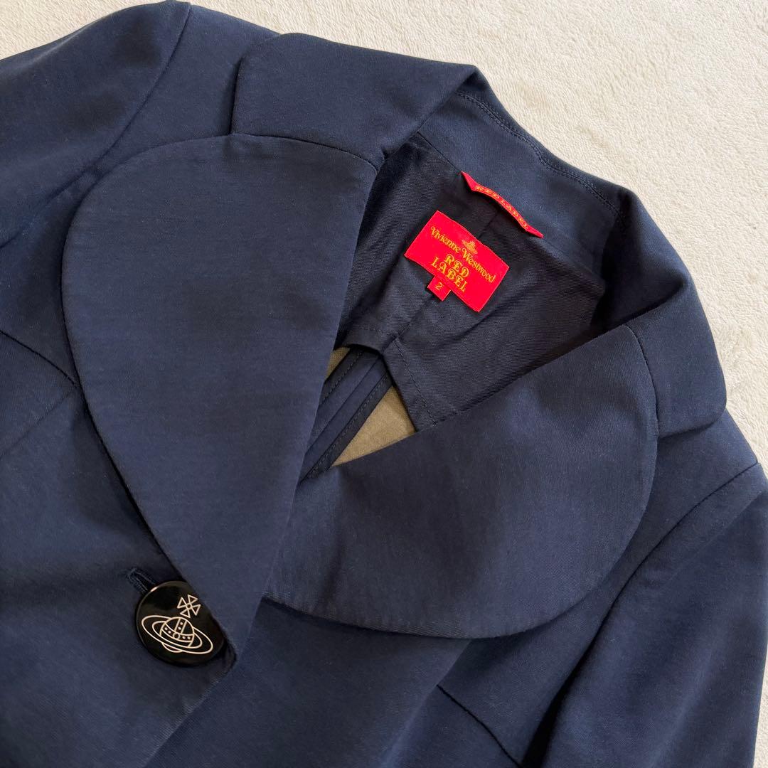 ヴィヴィアンウエストウッドレッドレーベル　ラブジャケット　オーブ釦　ネイビー　M