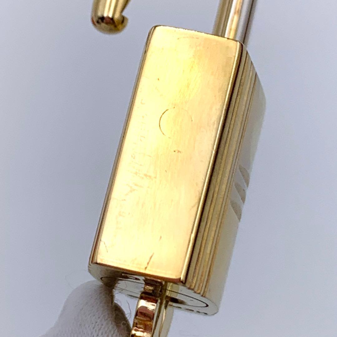 HERMES エルメス カデナ 60番 ゴールド 24Kメッキ 鍵付き 南京錠