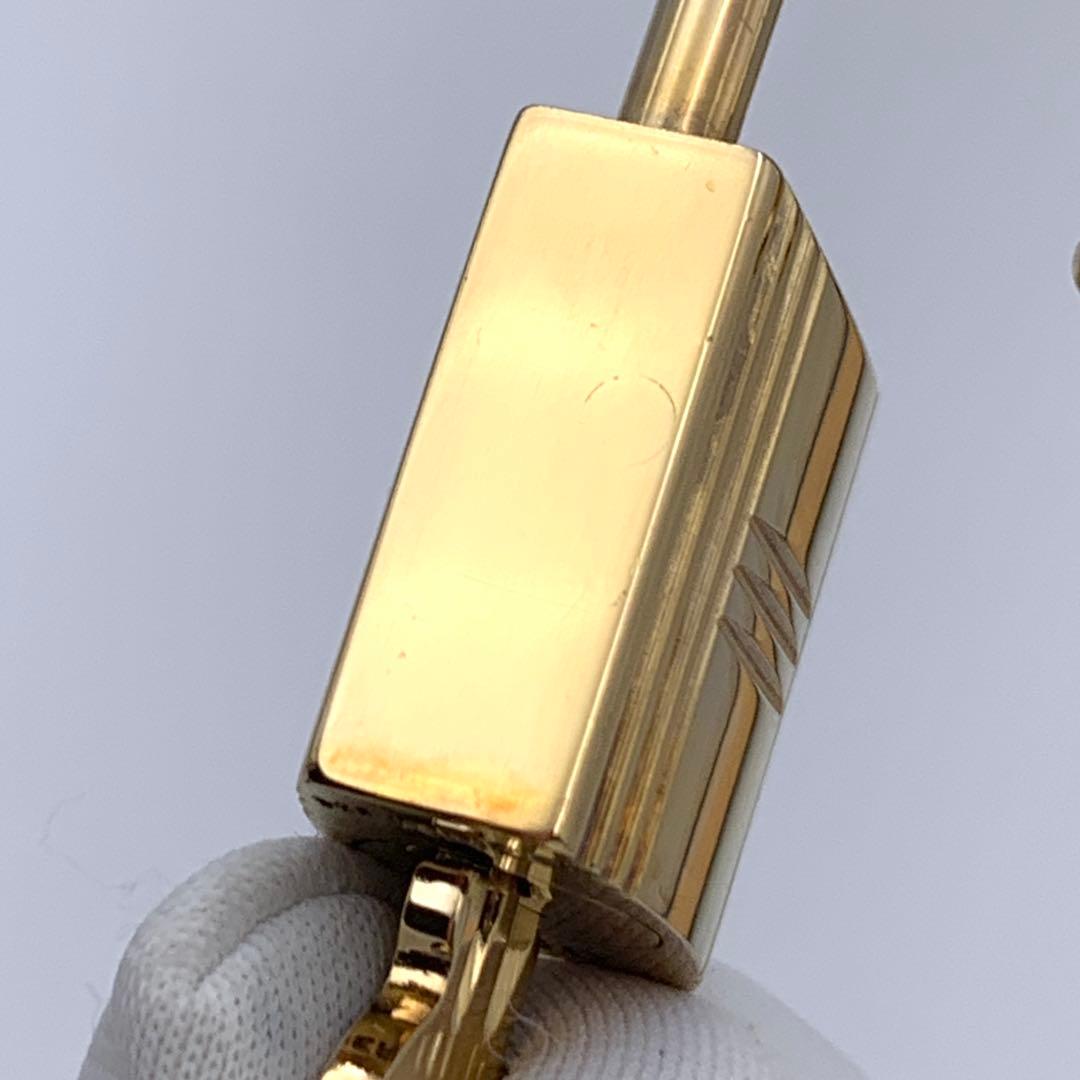 HERMES エルメス カデナ 60番 ゴールド 24Kメッキ 鍵付き 南京錠