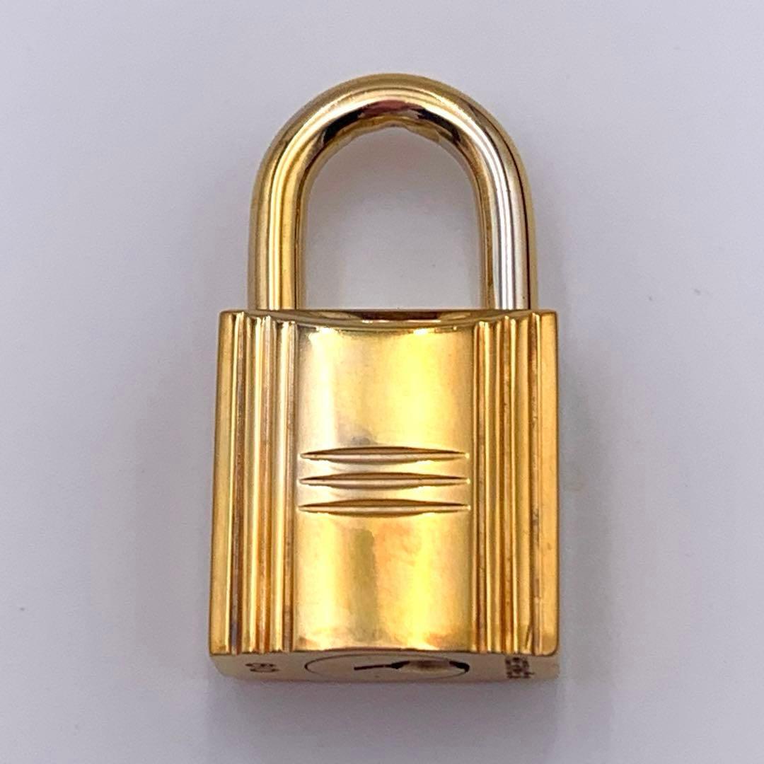 HERMES エルメス カデナ 60番 ゴールド 24Kメッキ 鍵付き 南京錠