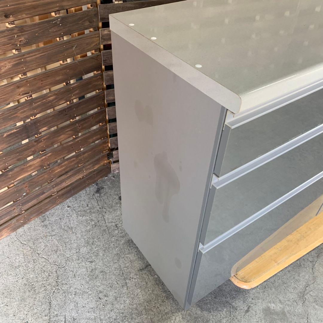 H682 キッチンボード キッチンカウンター 収納 幅1350mm