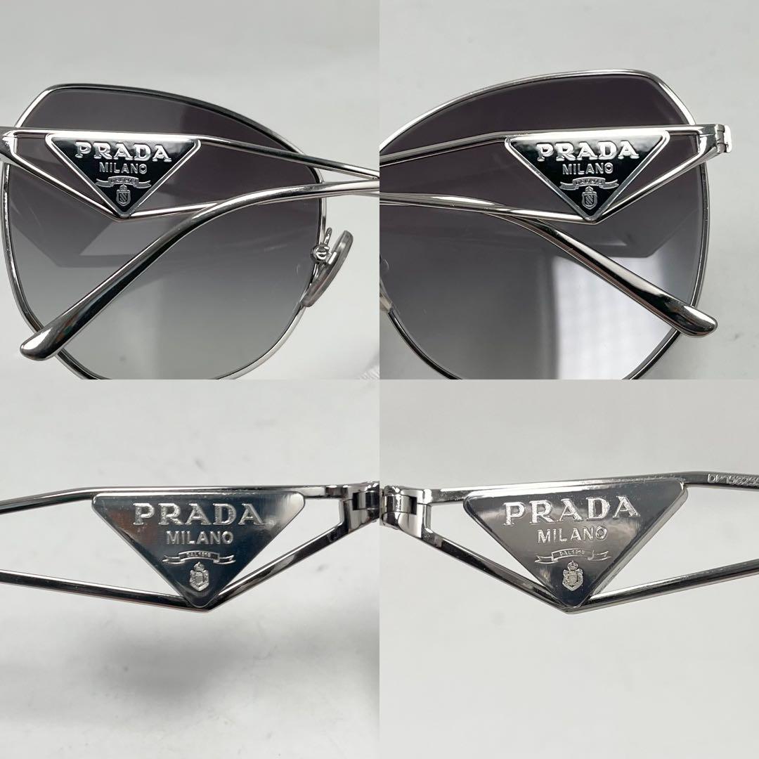 【極美品】PRADA サングラス 三角ロゴ SPR57Y 57□18 ケース付き