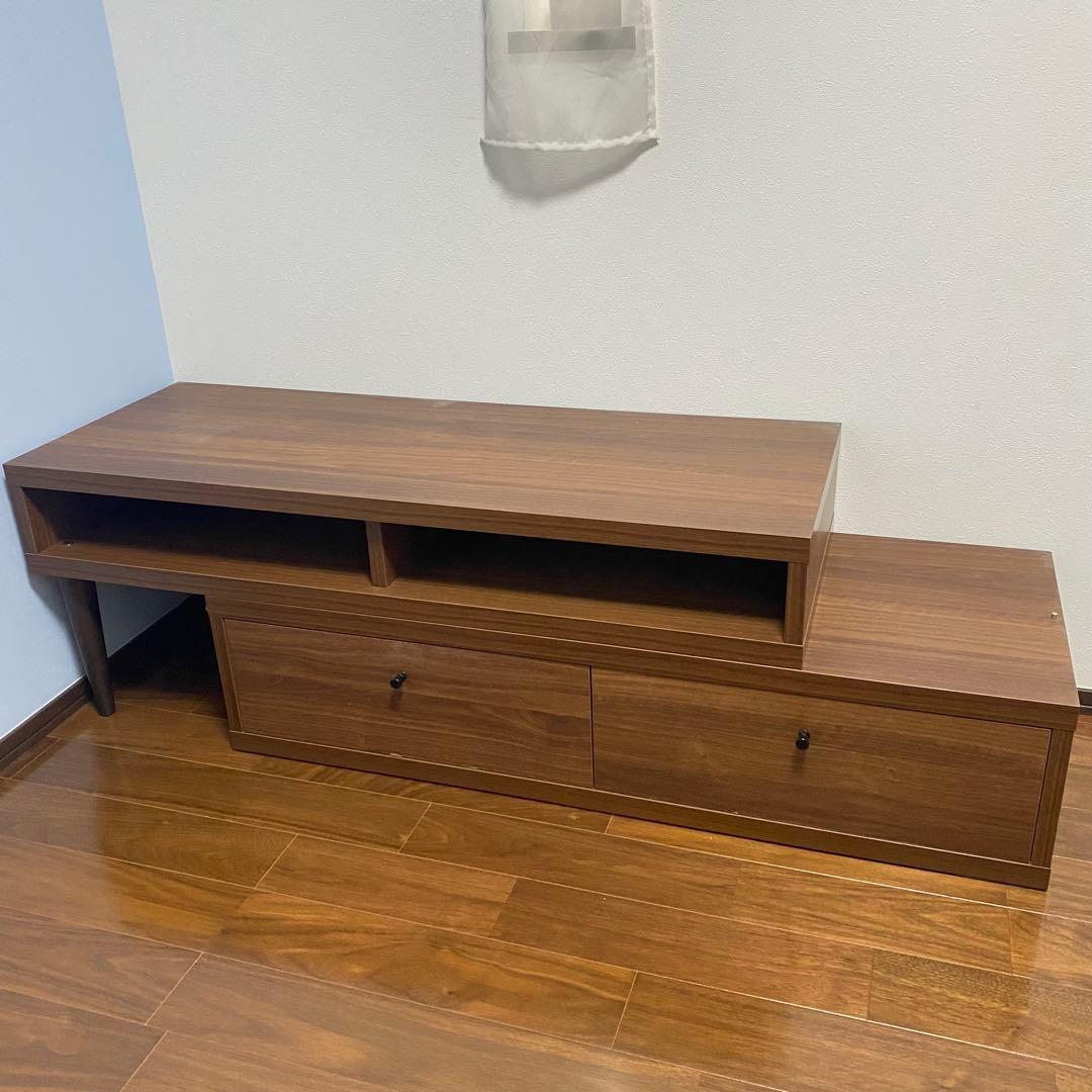 B-company テレビボード　伸縮タイプ　ビーカンパニー　ブラウン　送料込み