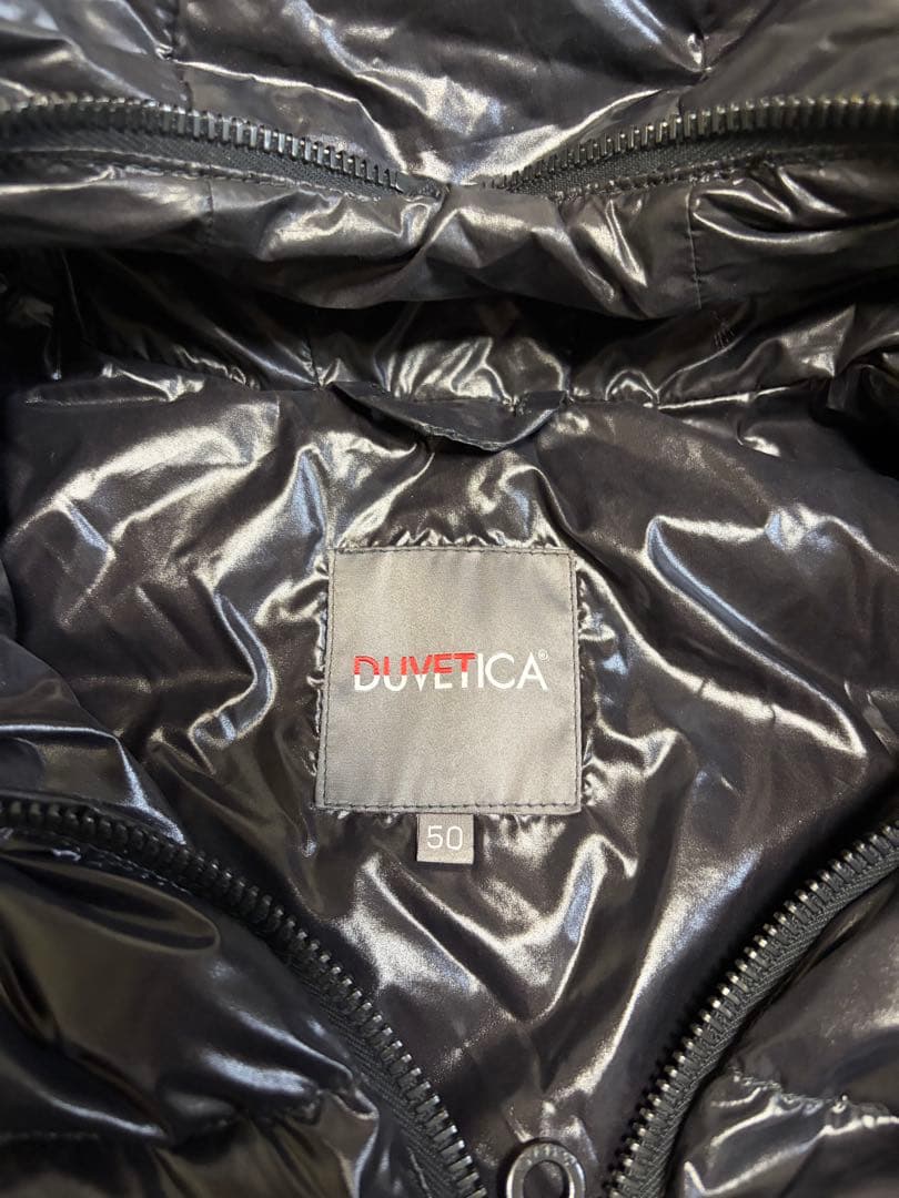 DUVETICA フード付きダウンベスト 50 黒