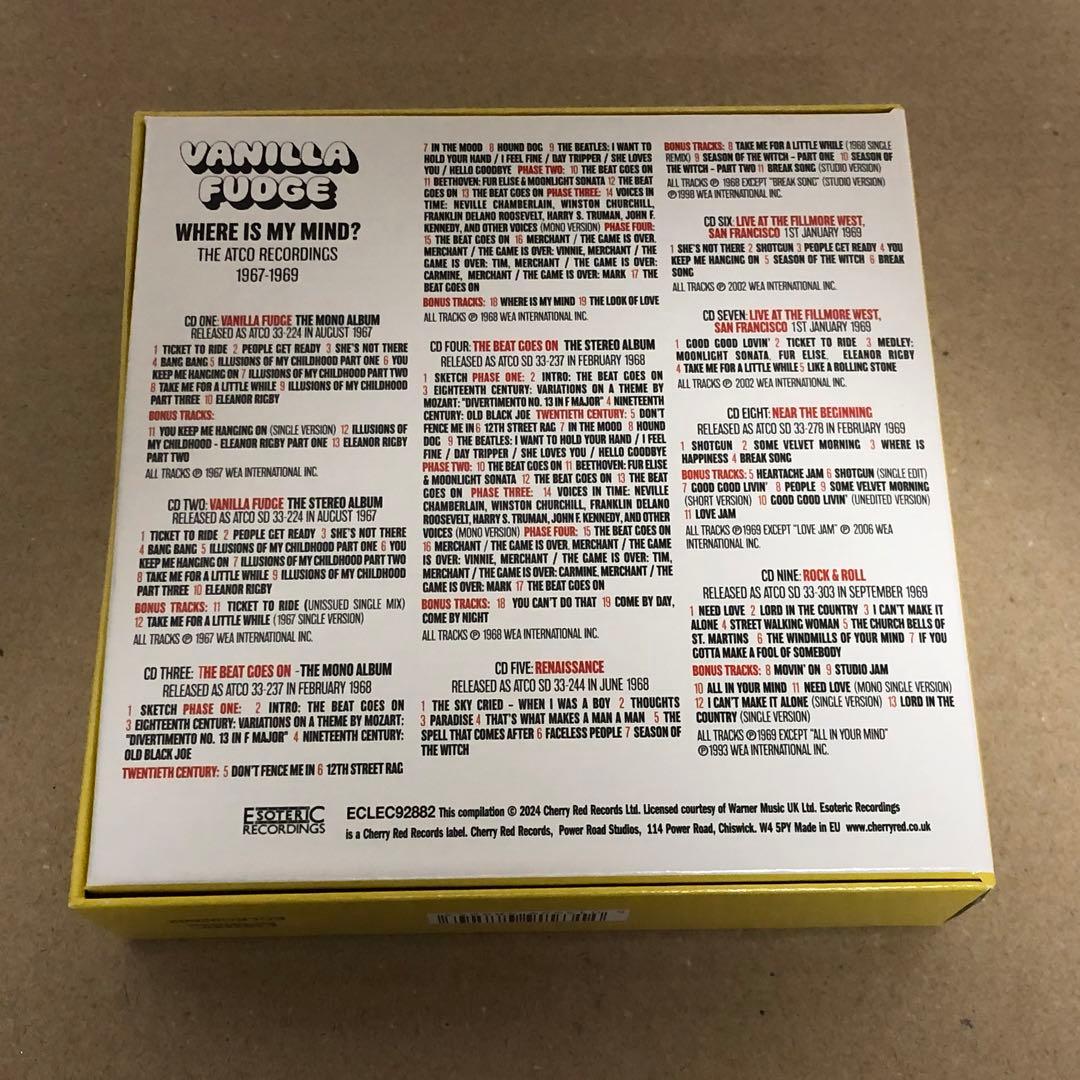 9CD ヴァニラ・ファッジ VANILLA FUDGE 紙ジャケット ボックス