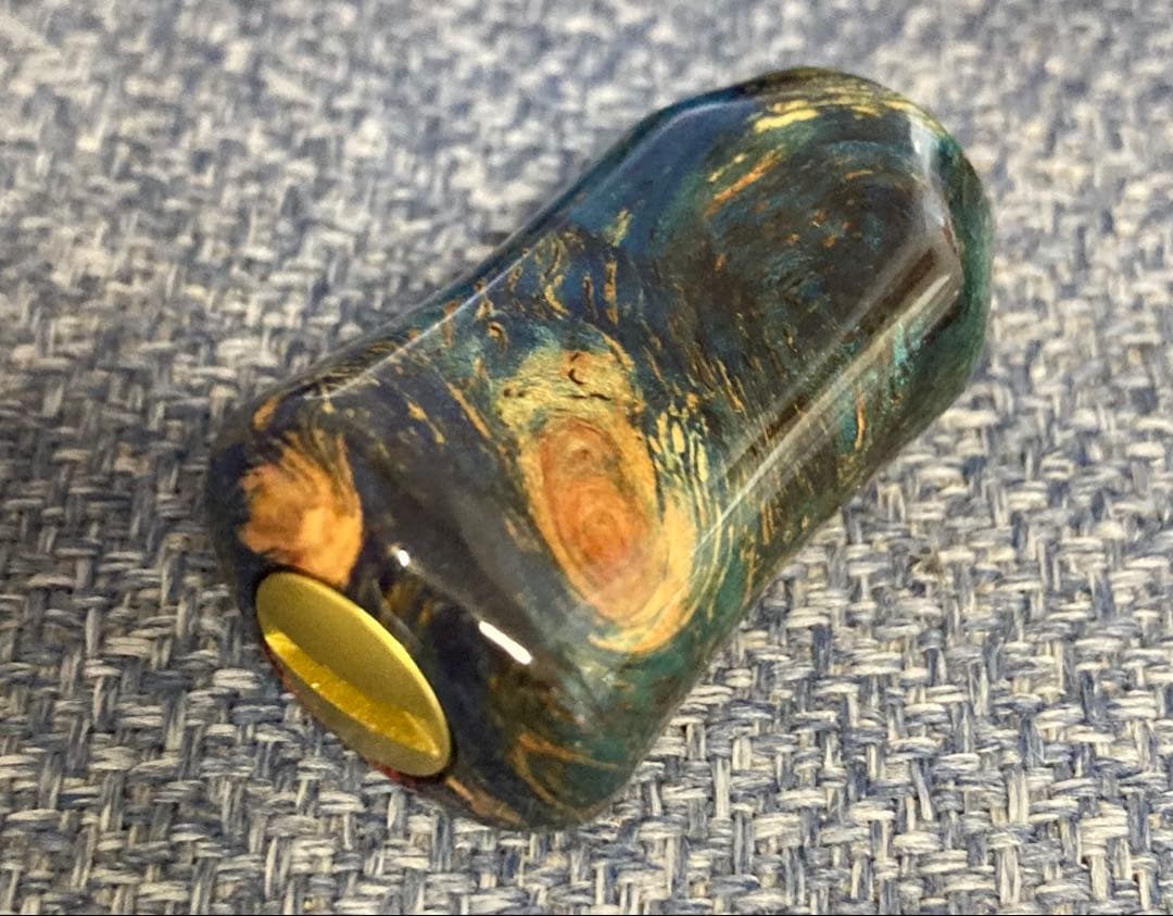 わたらせ樹脂工房製スタビライズドウッドノブシマノ用左