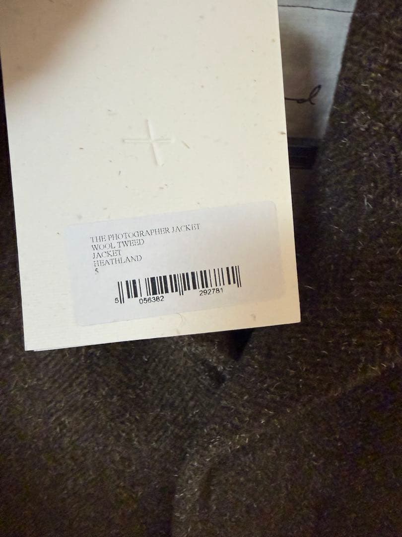 THE PHOTOGRAPHER JACKET WOOL TWEED サイズ5