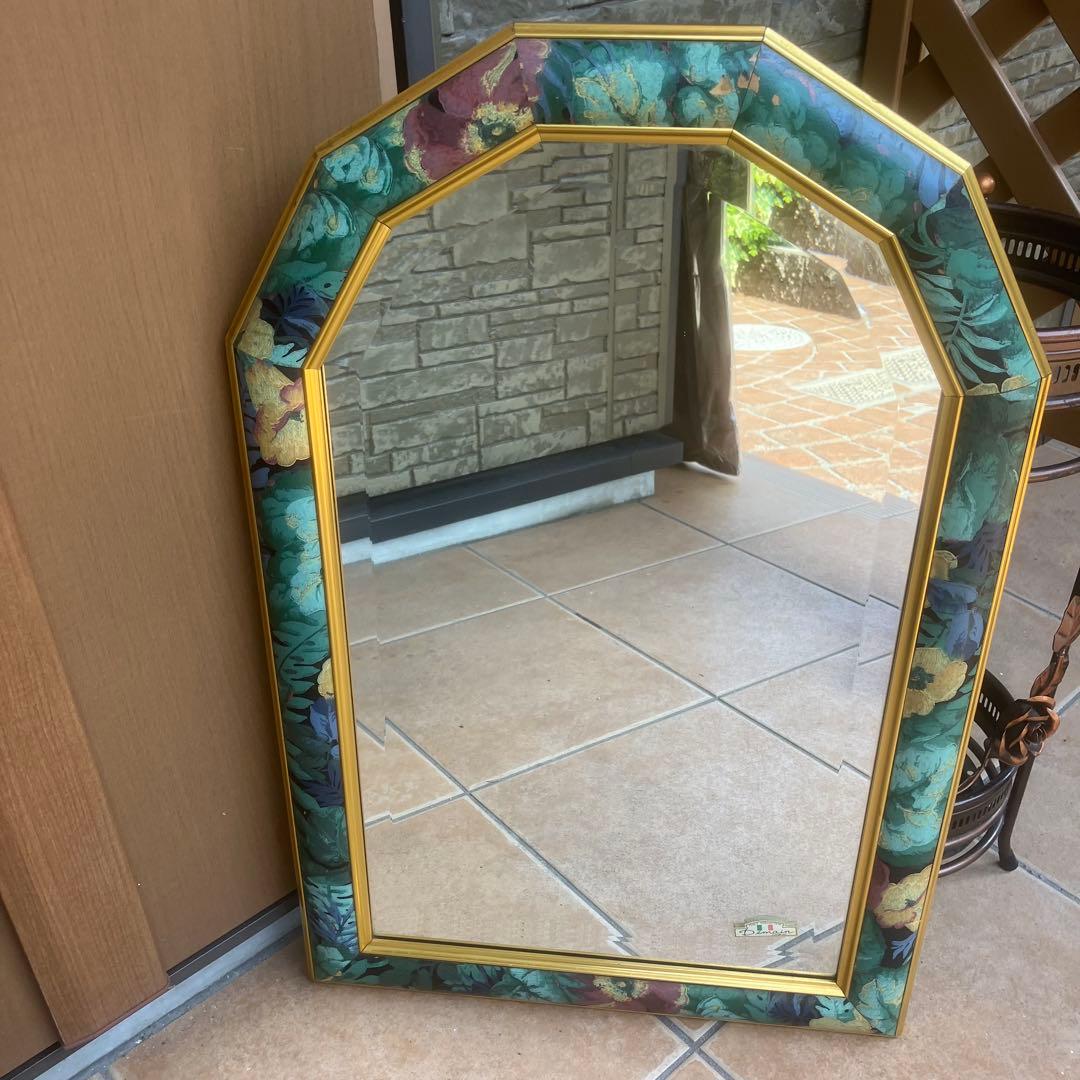 レア！　ドマンDemain イタリア製　ウォールミラー 　アンティーク　姿見　鏡