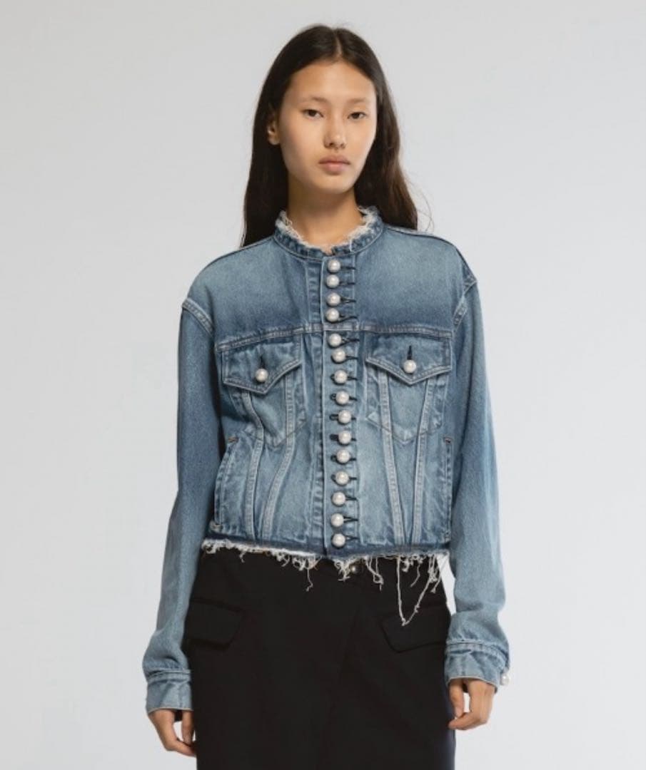 新品 25AW CINOH デニム パールボタン ジャケット チノ