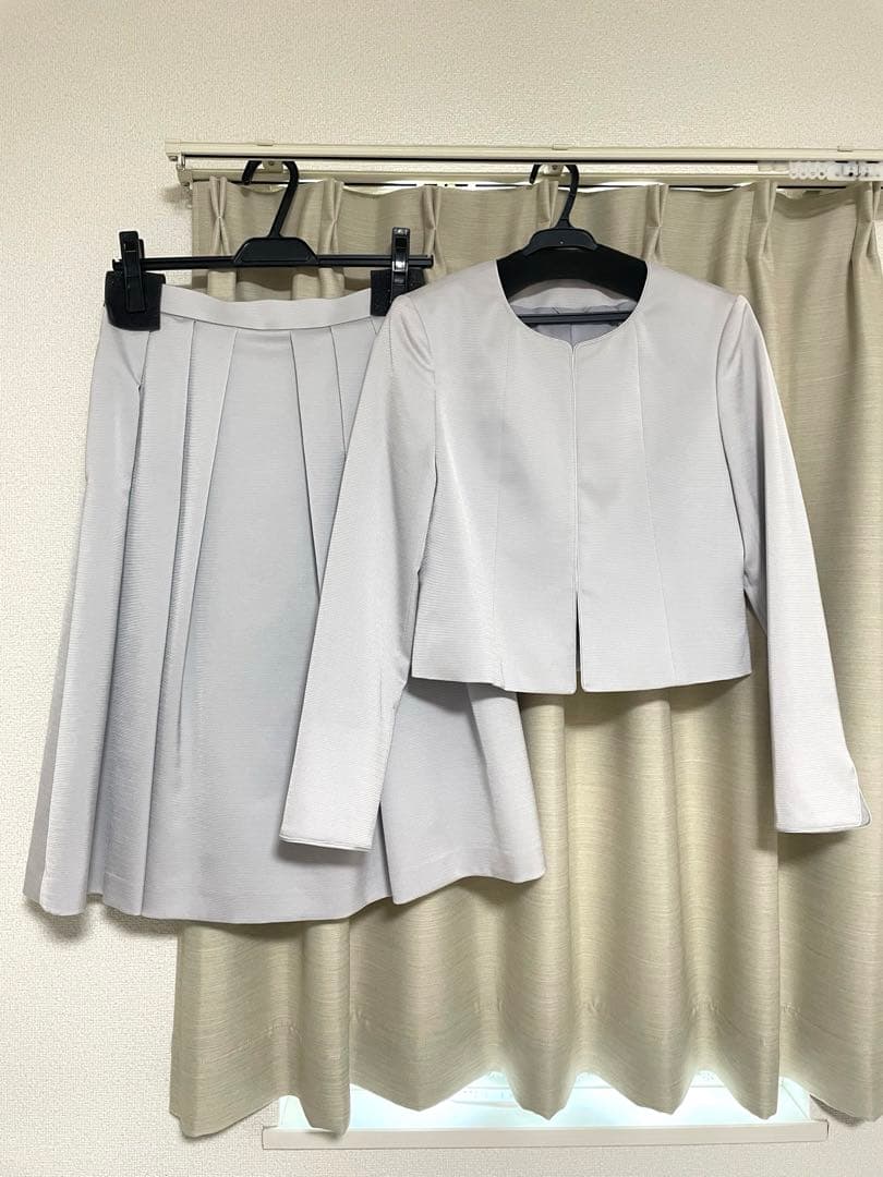 美品◇アナイ◇グログランジャケット スカートセットアップ