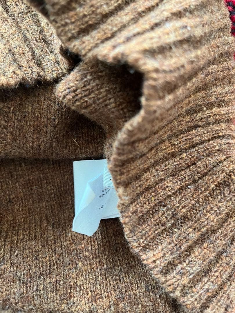 LEMAIRE Vネック ニットベスト ブラウン