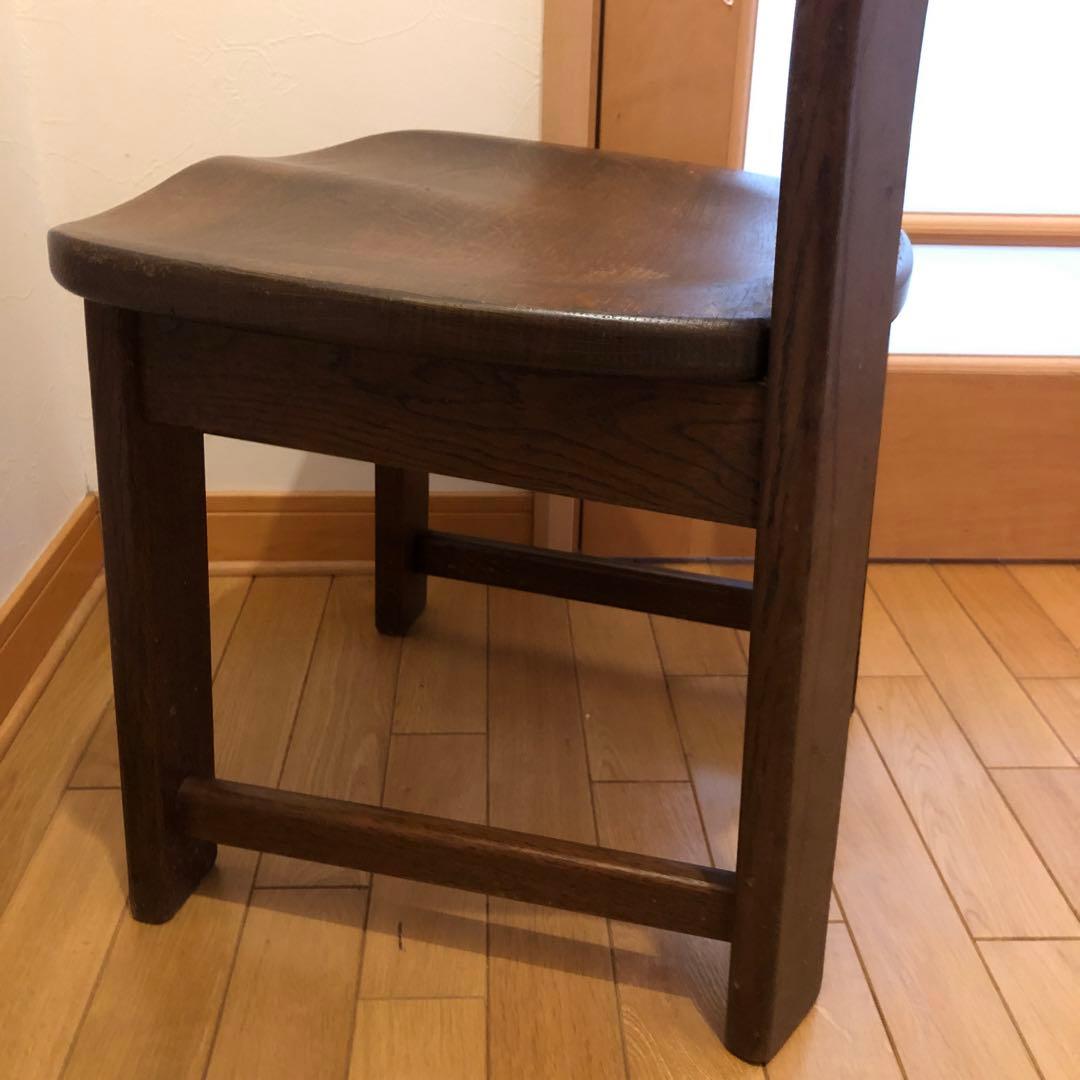 レイ　オランダ製　オーク無垢　ダイニングチェア　1脚　アンティーク　①