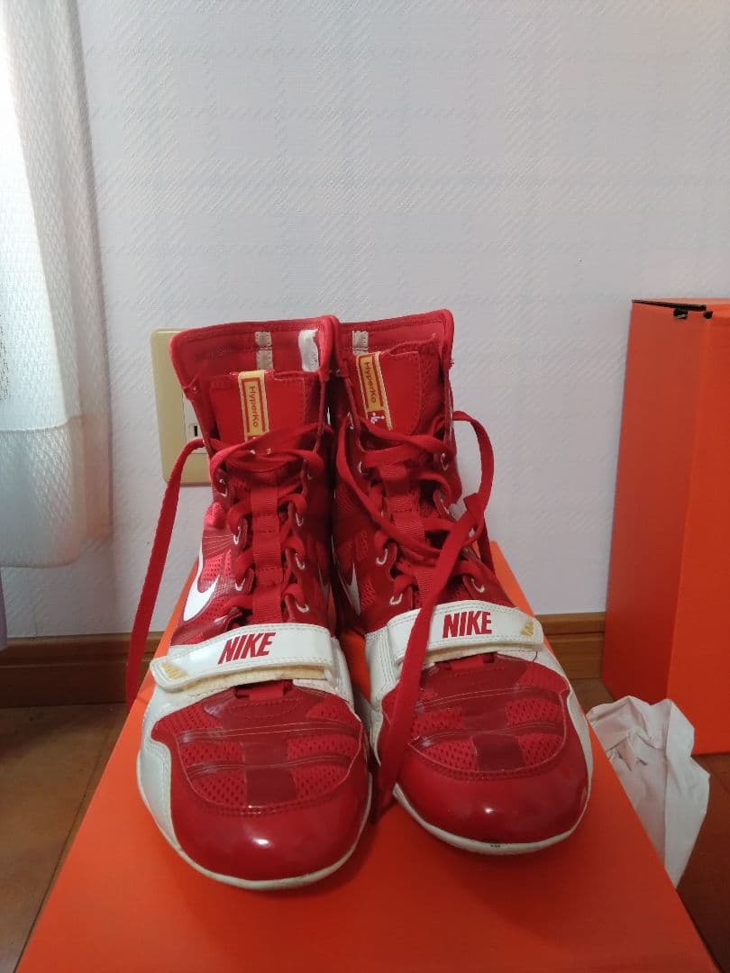 NIKE ボクシングシューズ レッド/ホワイト