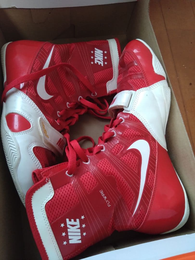NIKE ボクシングシューズ レッド/ホワイト