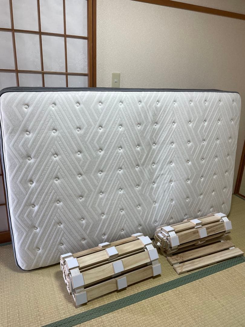 ニトリ セミダブル ベッドセット Nスリープ ハードマットレス＋桐すのこ