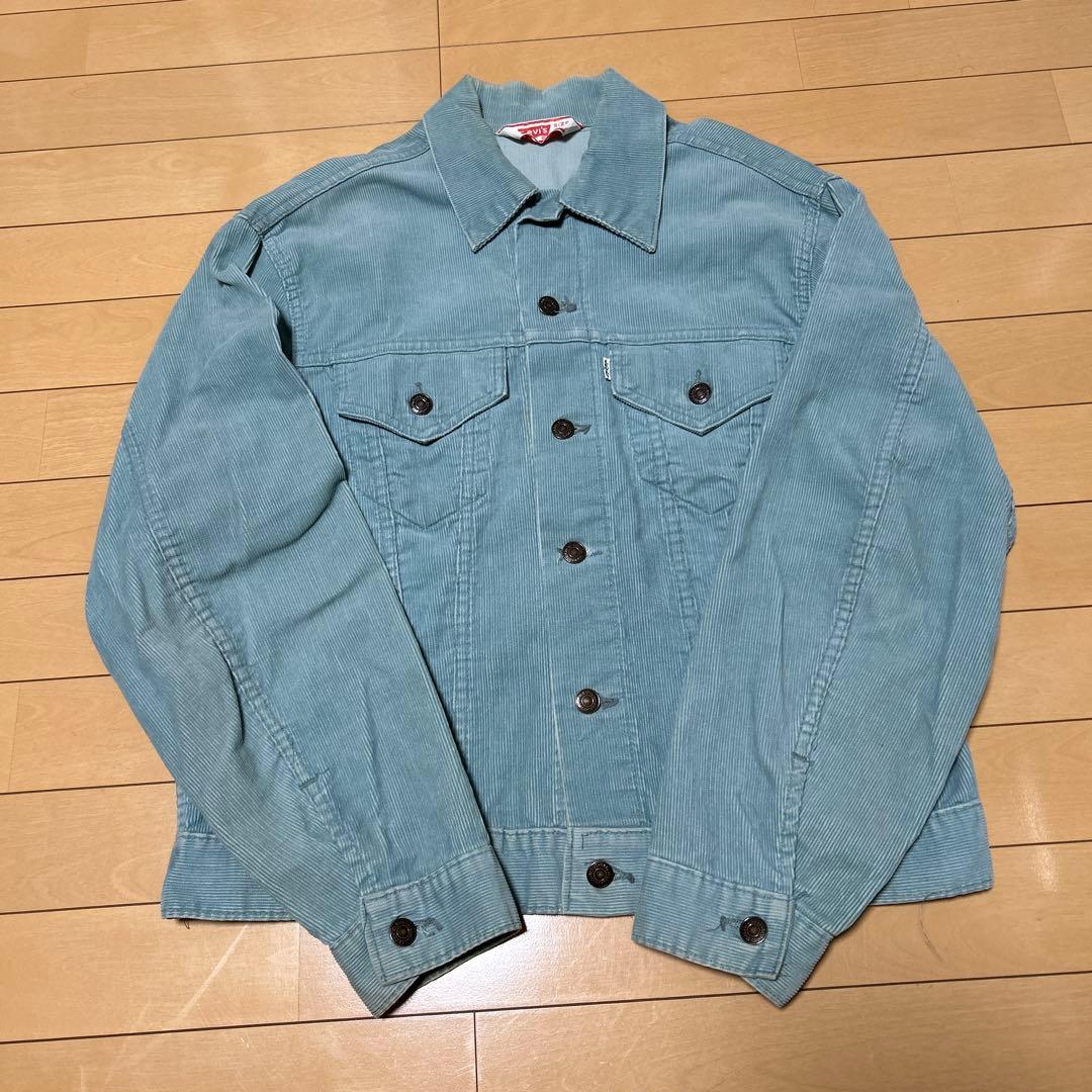 70'sリーバイス 70505E コーデュロイジャケット エメラルドグリーン44