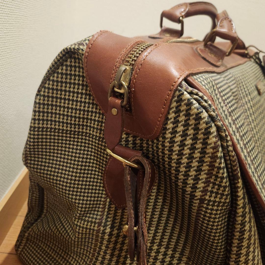 【希少モデル・美品】ポロラルフローレン 特大ボストンバッグ 2way タグ付 茶