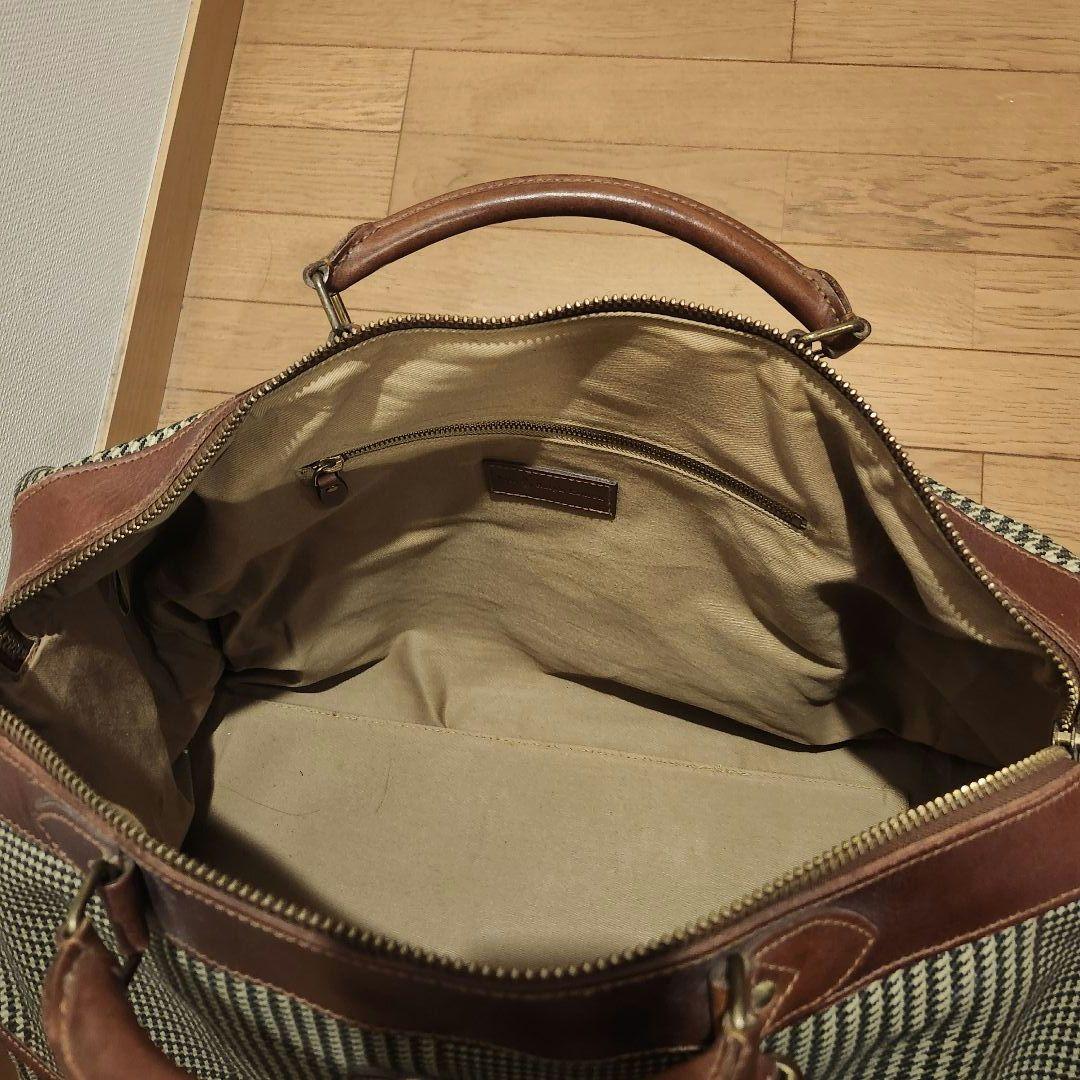 【希少モデル・美品】ポロラルフローレン 特大ボストンバッグ 2way タグ付 茶