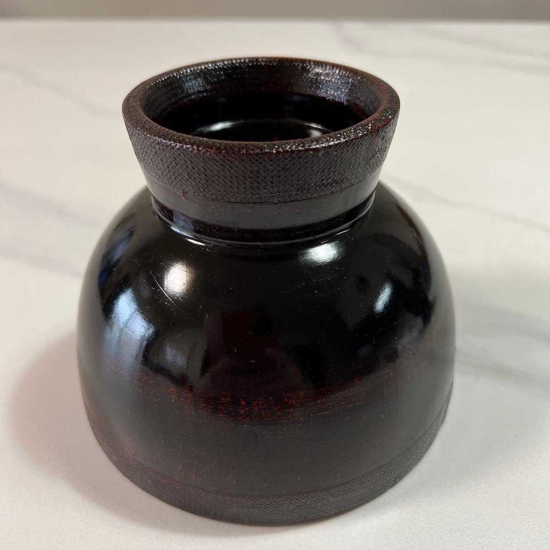 輪島塗 布着 合鹿椀 天然木 削り出し 黒漆 木製 漆塗 漆器 2個セット