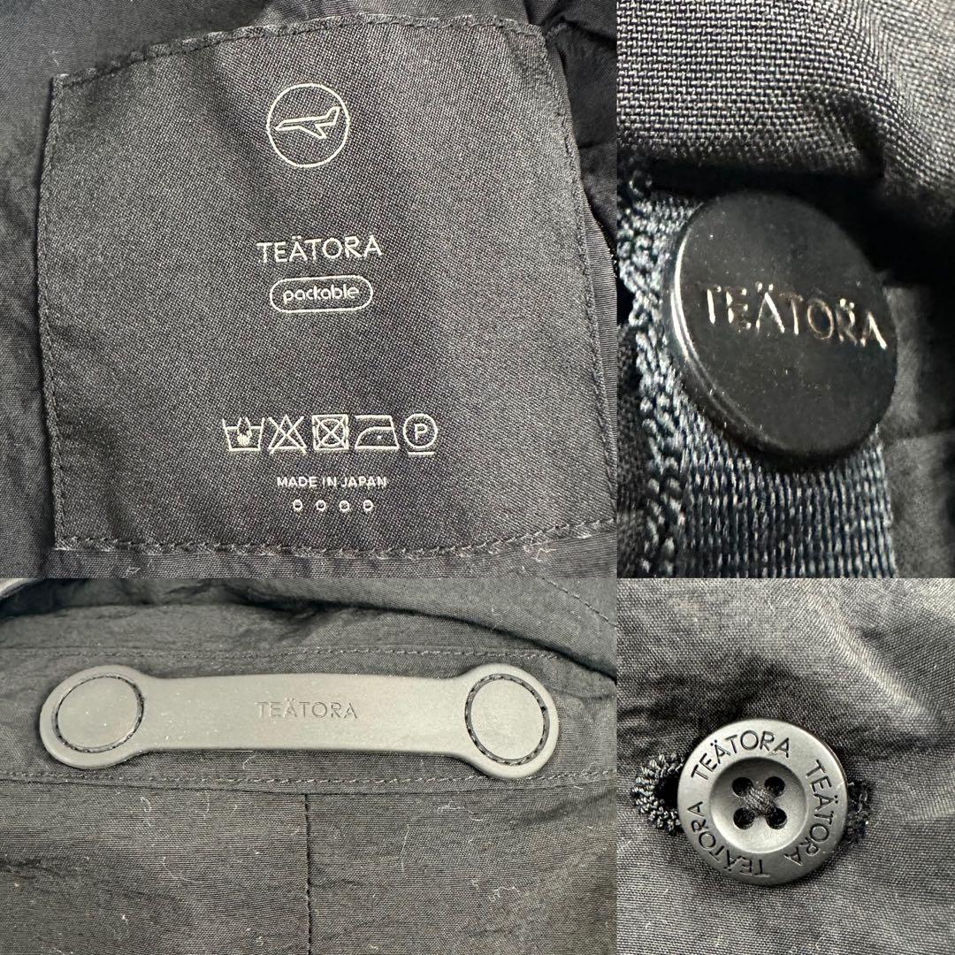 テアトラ　デバイスジャケット　パッカブル　テーラードジャケット　2B 黒　L