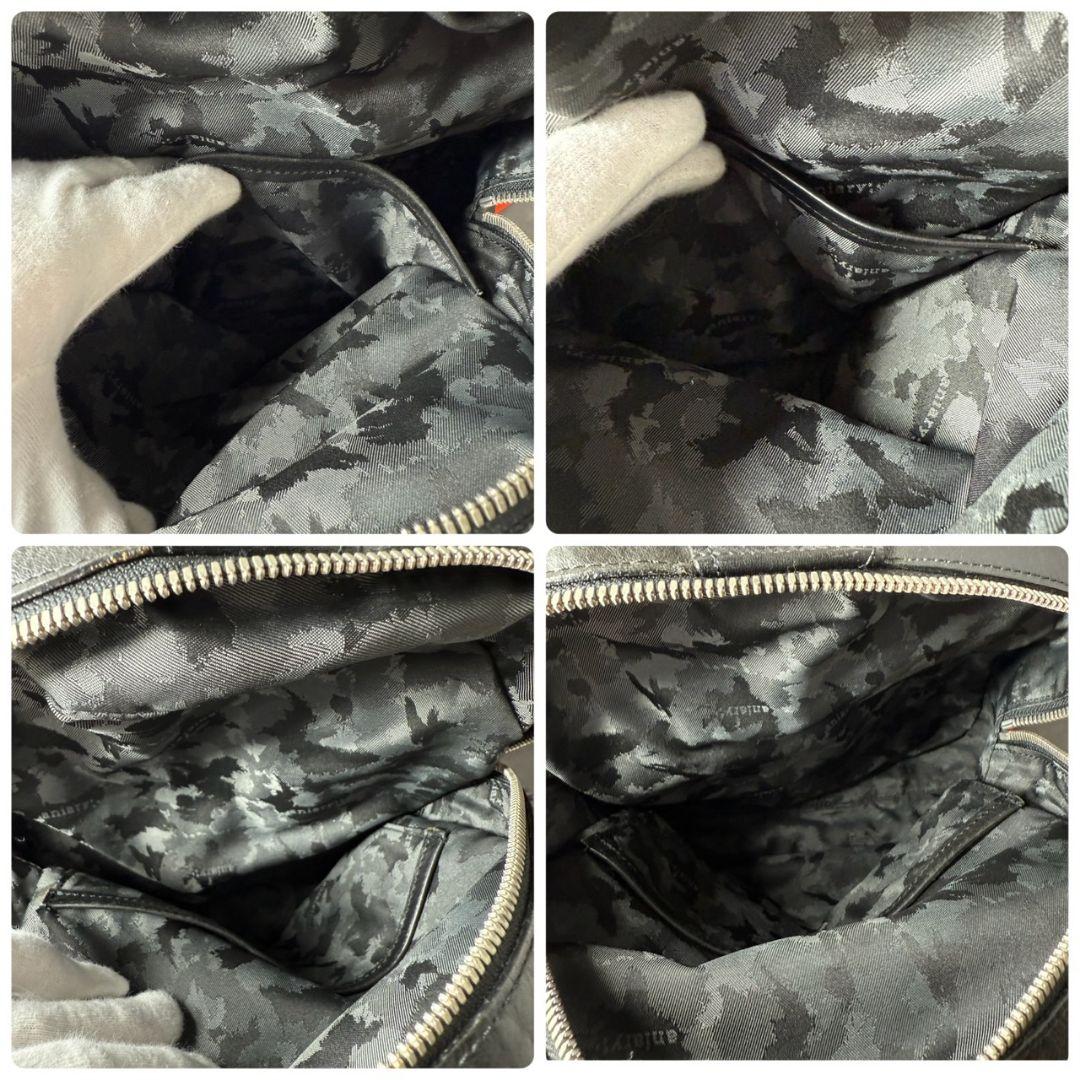 ★希少★aniary 2way ボストンバッグ 大容量 オールレザー 本革 黒