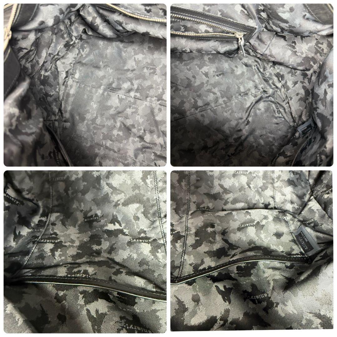 ★希少★aniary 2way ボストンバッグ 大容量 オールレザー 本革 黒