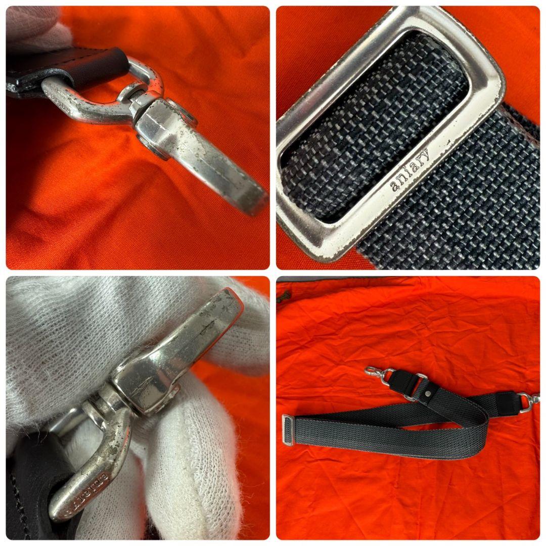 ★希少★aniary 2way ボストンバッグ 大容量 オールレザー 本革 黒