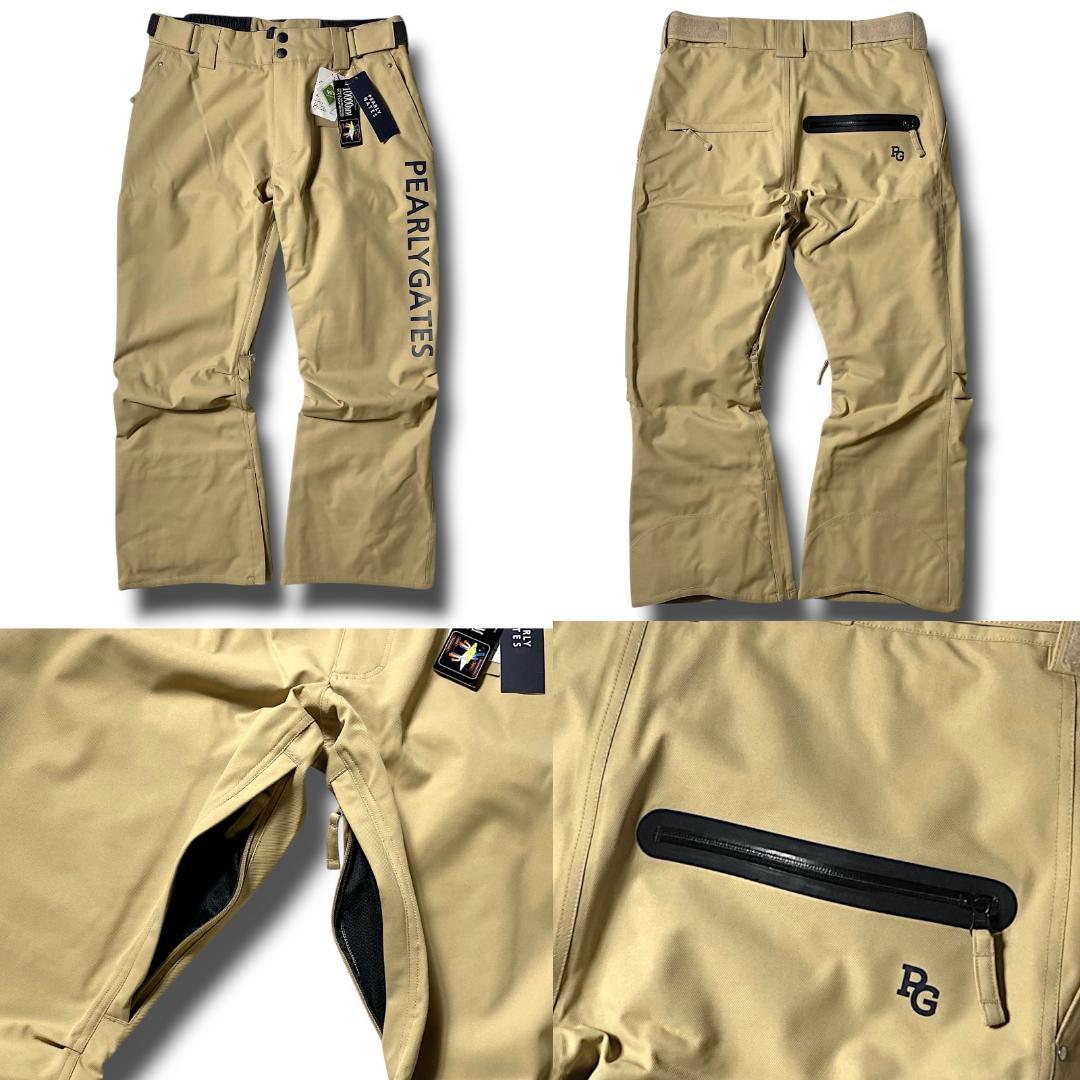 4 定価10.4万 パーリーゲイツ スノボ 上下セット スノーウェア BEG