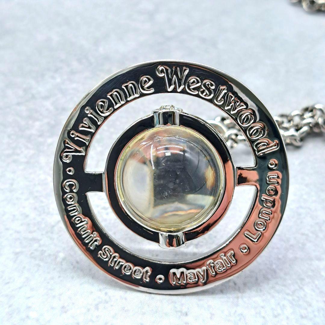 ヴィヴィアンウエストウッド ネックレス ビッグオーブ シルバー 裏文字有 正規品