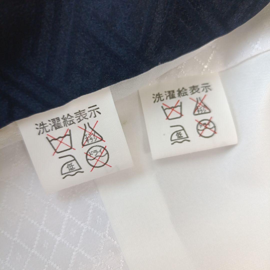 い*す様 【美品】男の子 お宮参り着物 紺色 正絹100% 産着長襦袢付き